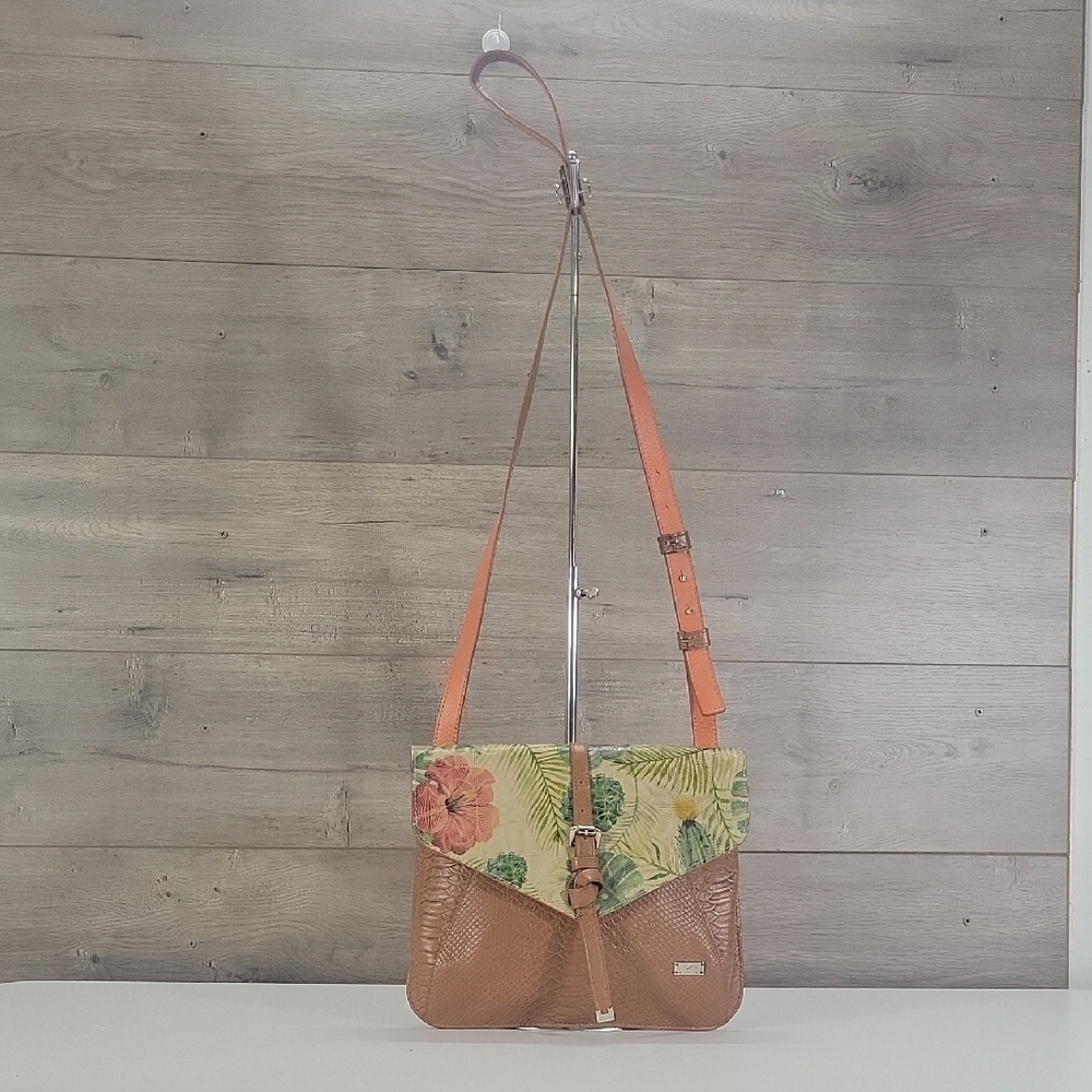 Women’s Velez Floral Leather Fold-Over Crossbody Bag